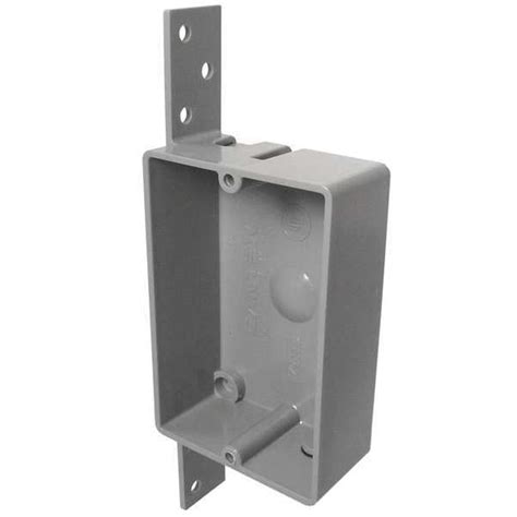 amazon cantex ez08sb electrical box shallow w bracket pvc|1.